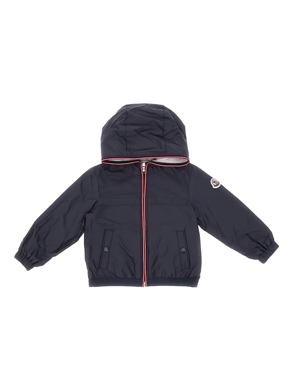 Moncler Jack met capuchon en rits Blauw