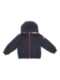 Moncler hooded zip-up jacket - Blue