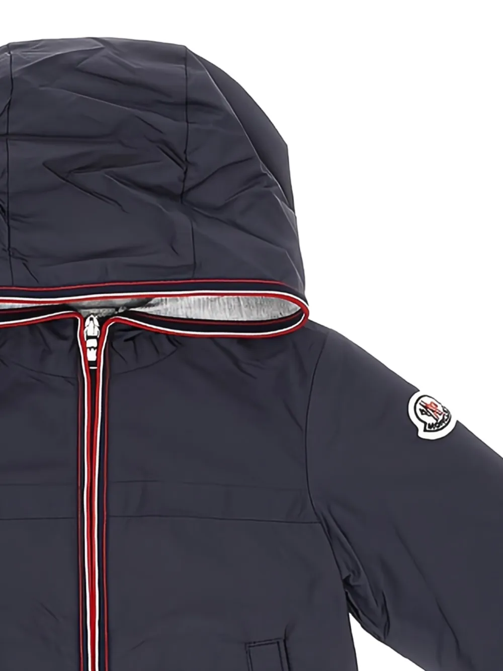 Moncler Jack met capuchon en rits Blauw