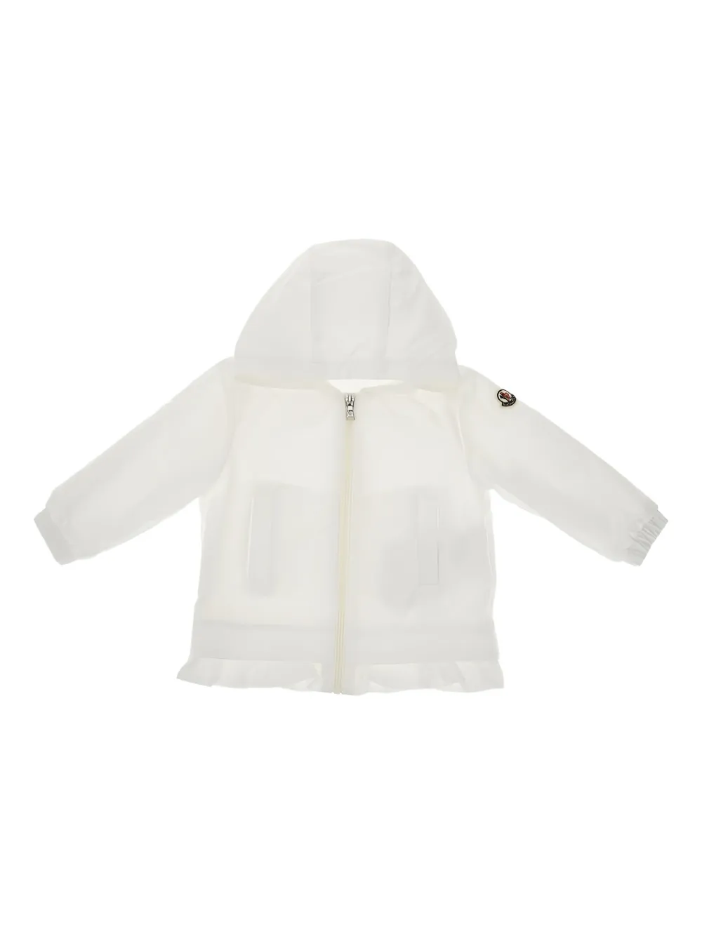 Moncler Dana jack met capuchon en rits Wit