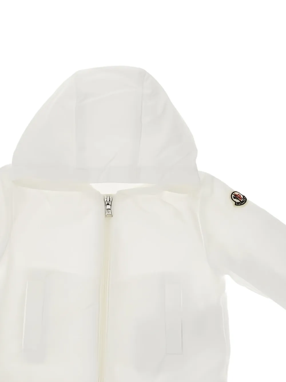 Moncler Dana jack met capuchon en rits Wit