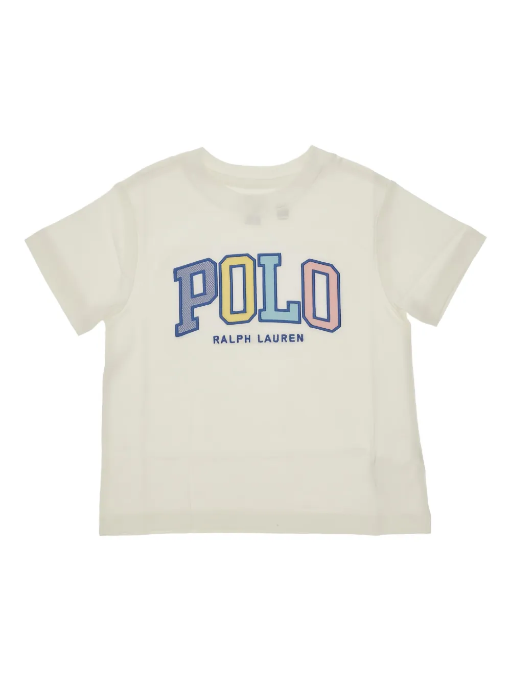 POLO RALPH LAUREN KIDS logo-embroidered T-shirt Wit