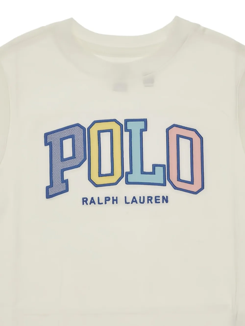 POLO RALPH LAUREN KIDS T-shirt met geborduurd logo Wit