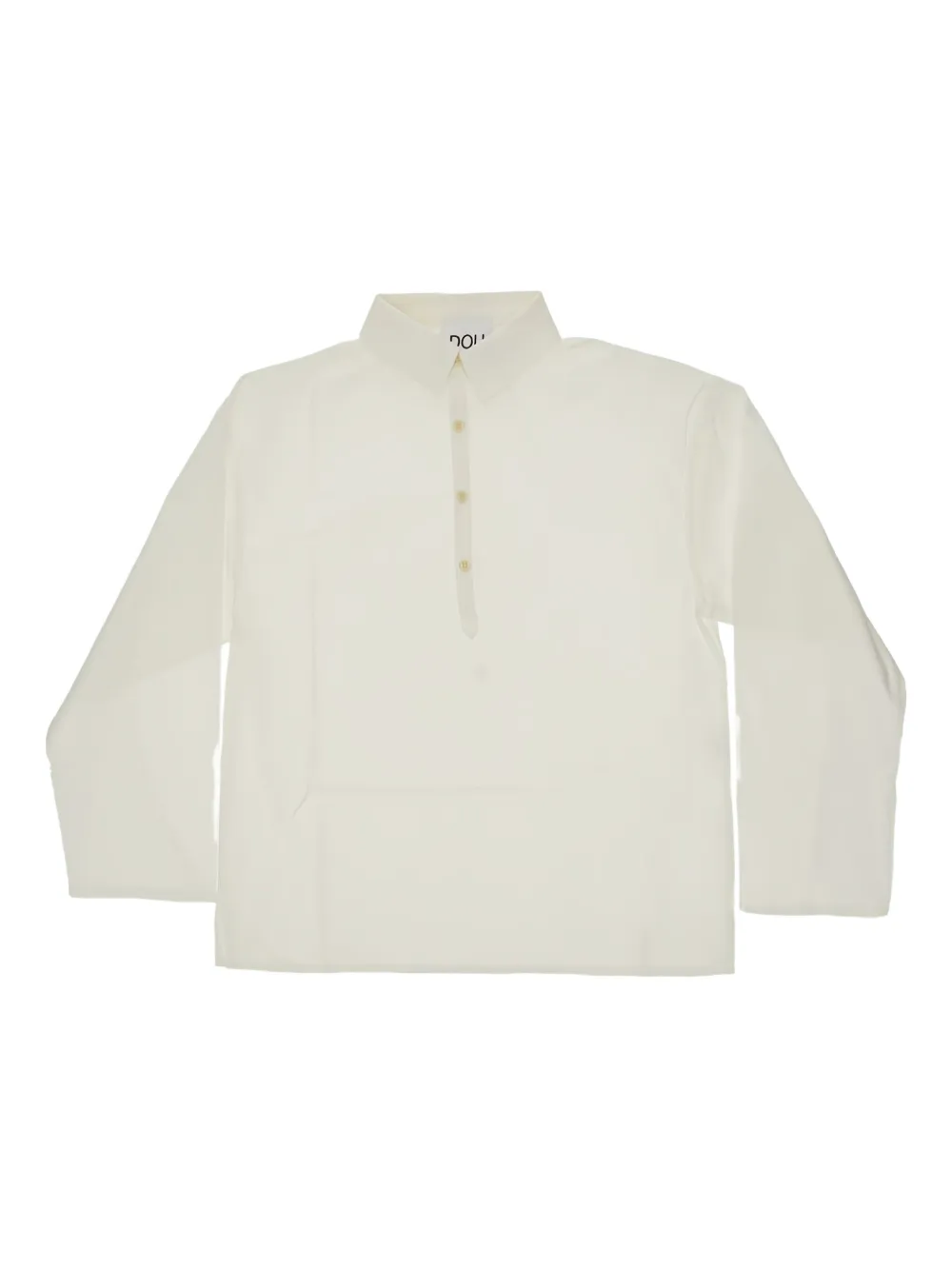 Doudou et Compagnie button-front long-sleeves polo shirt | White | Image 1