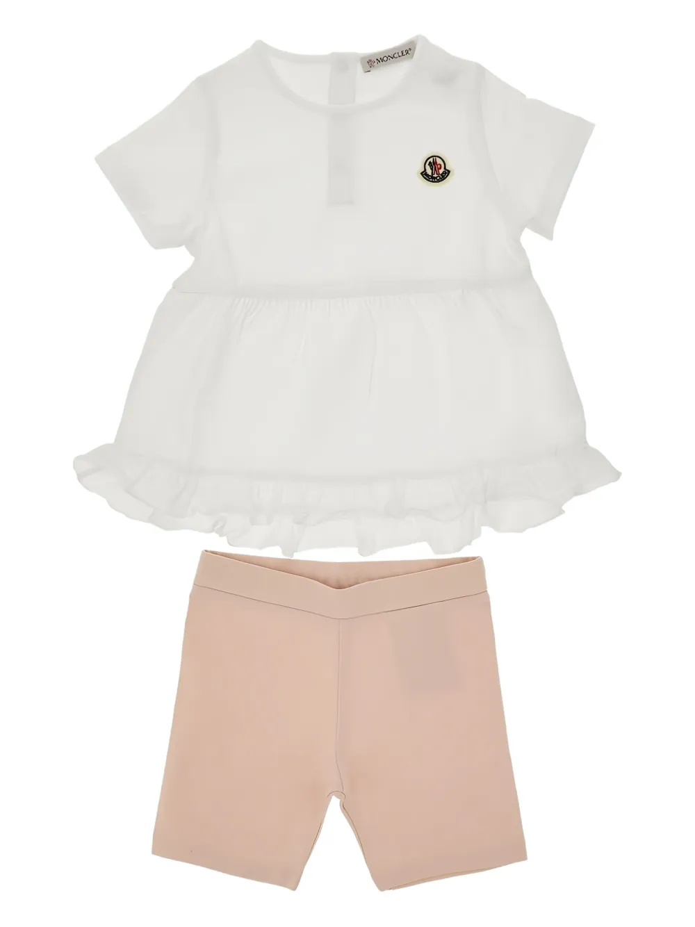 Moncler Shorts set met ruches Wit