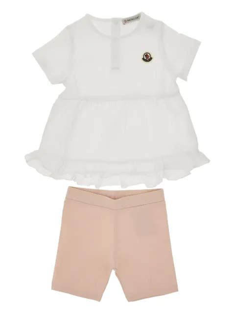 Moncler ruffled shorts set
