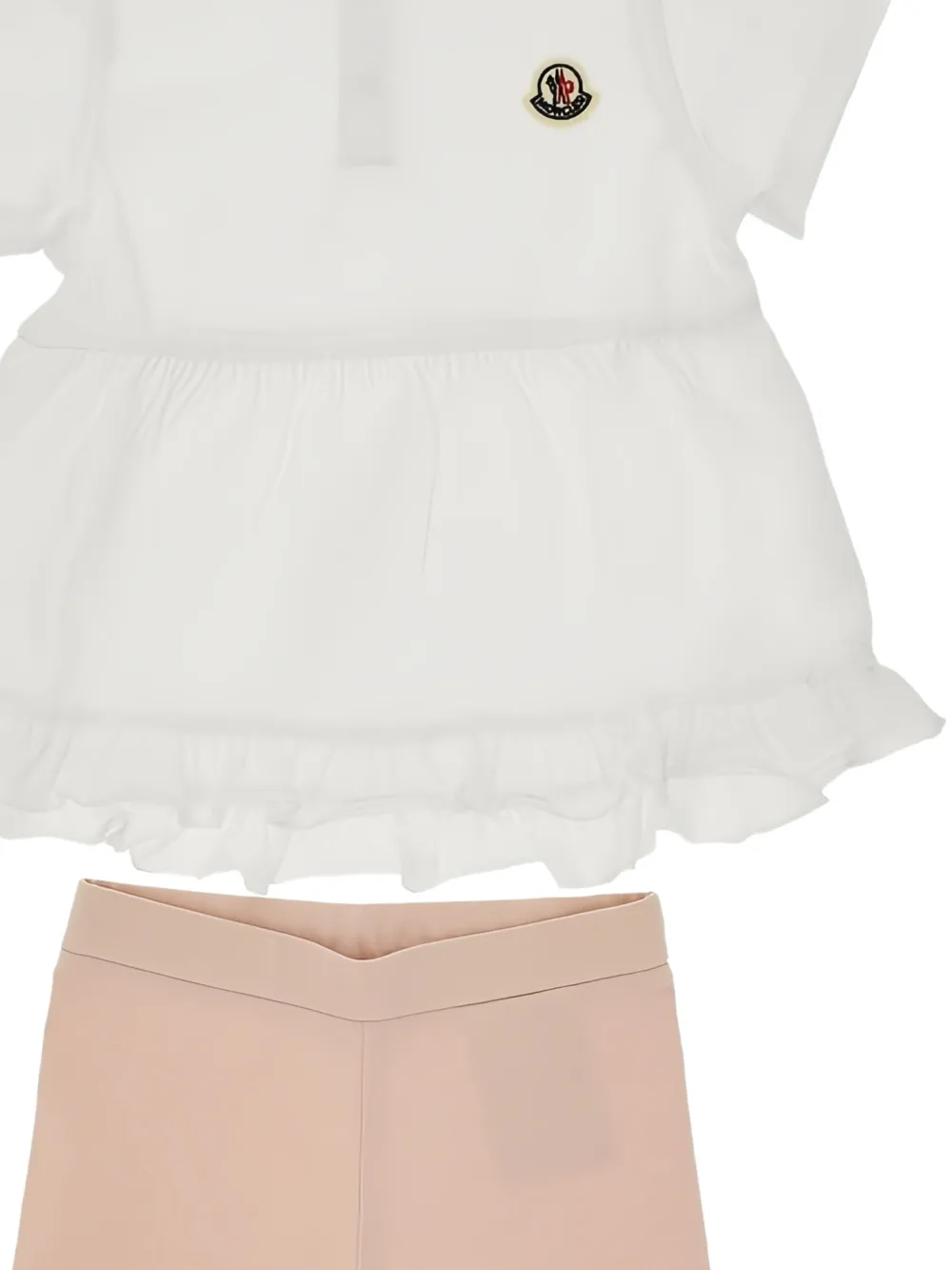 Moncler Shorts set met ruches Wit