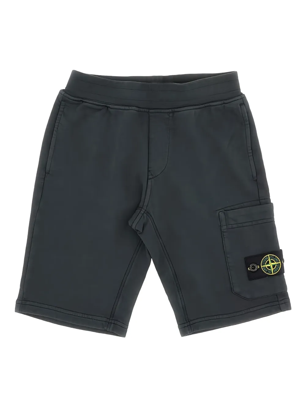 Stone Island Junior Shorts met Compass-logopatch Zwart