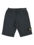 Stone Island Junior Compass-badge shorts - Black