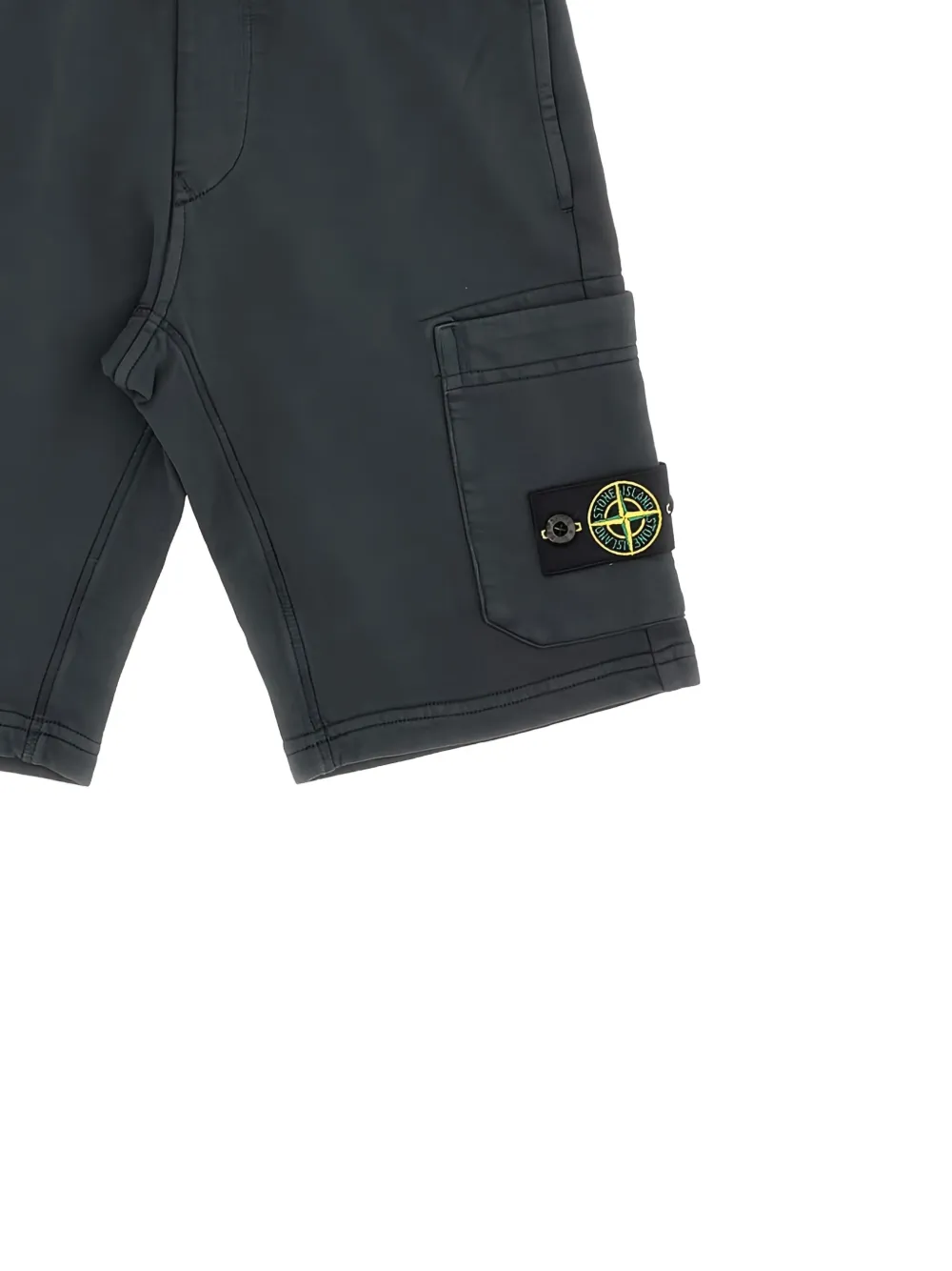 Stone Island Junior Shorts met Compass-logopatch Zwart