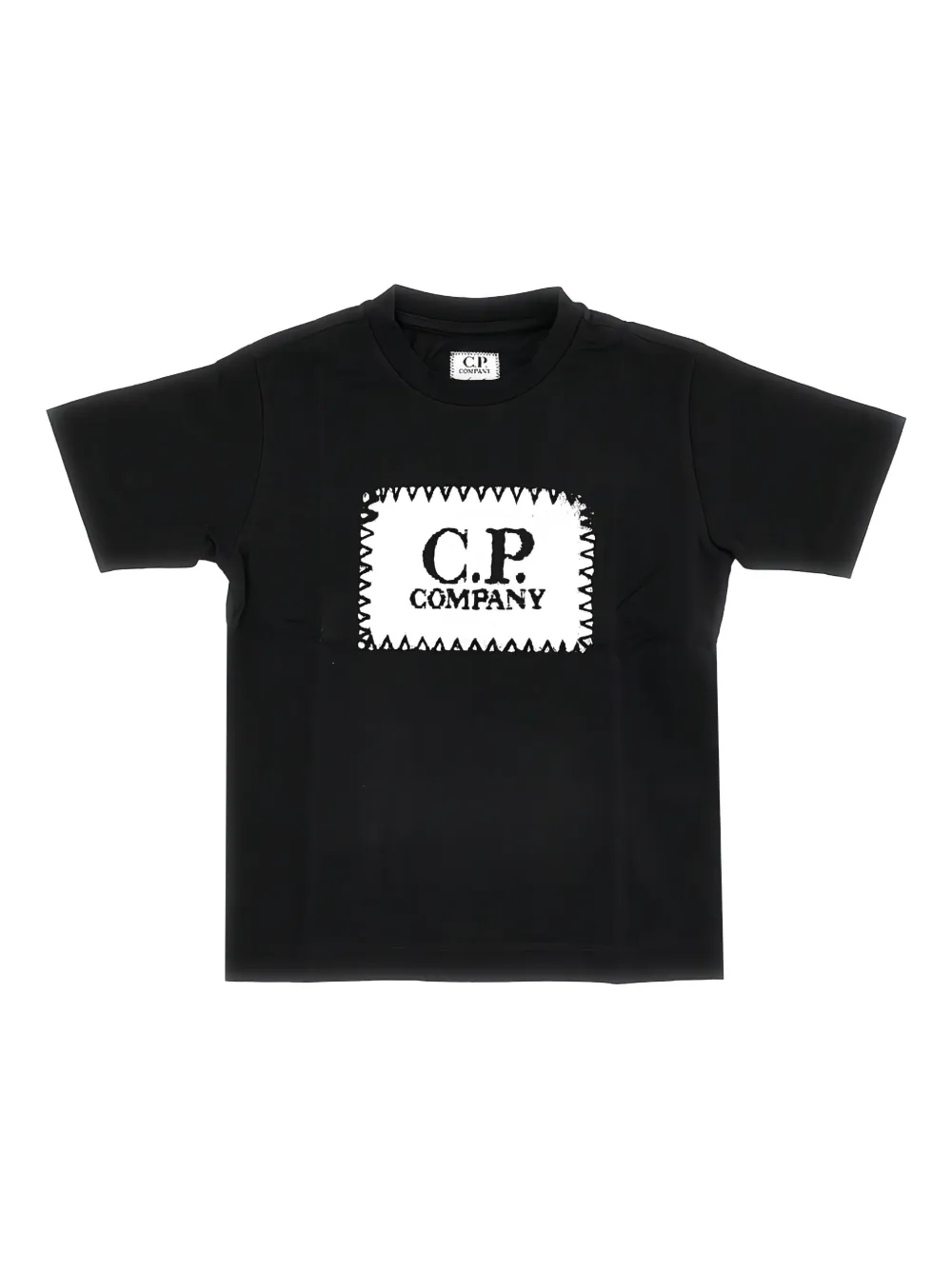 C.P. Company Kids logo-print T-shirt Zwart