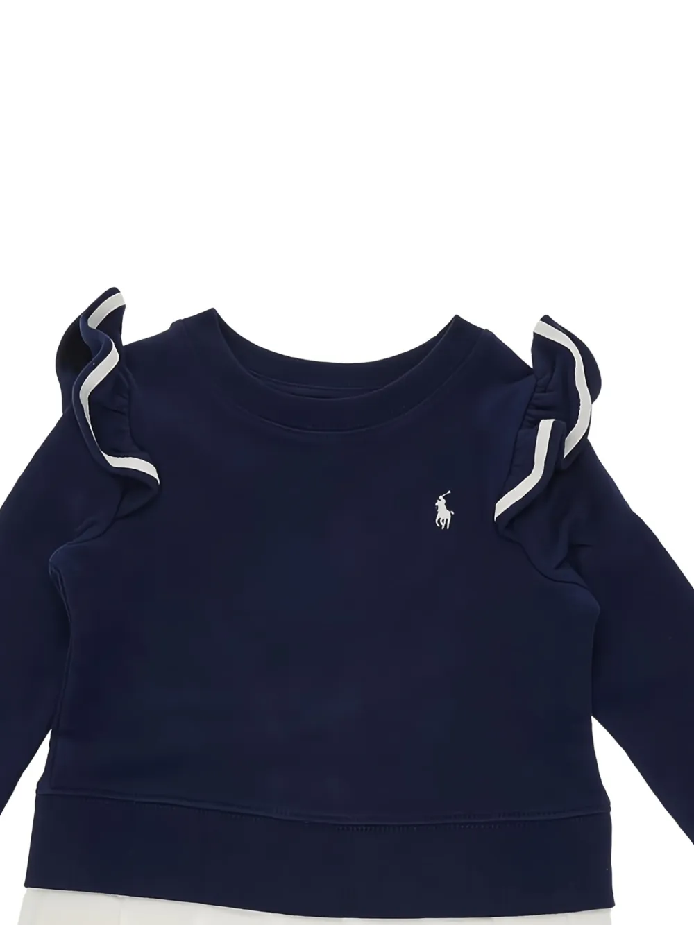 POLO RALPH LAUREN KIDS Sweaterjurk met ruches Blauw
