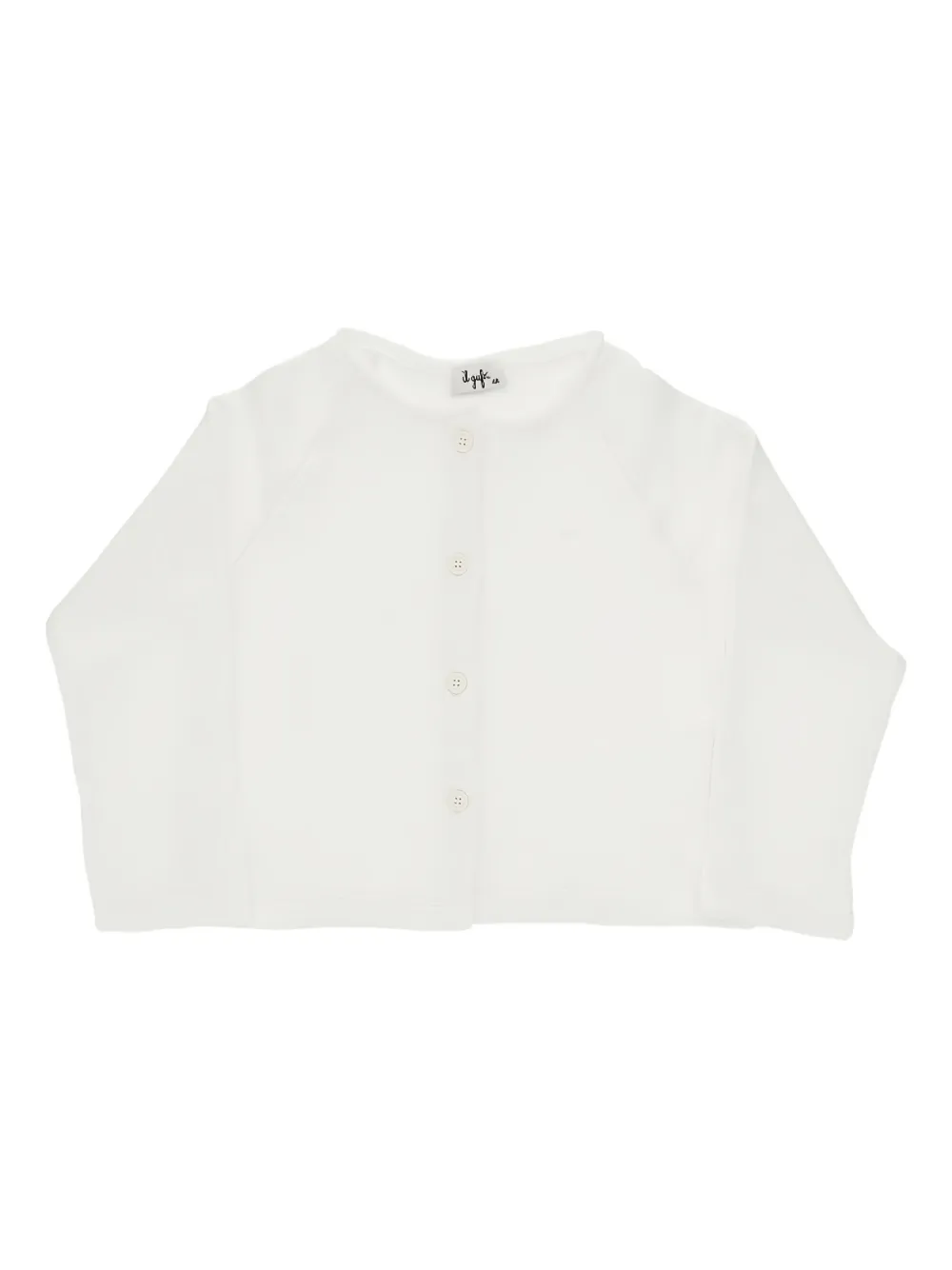 Il Gufo button-up cropped cardigan Wit