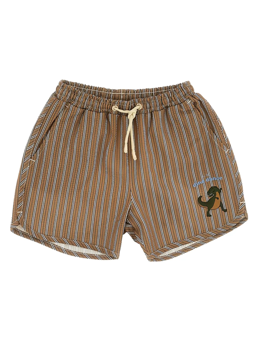 Konges Sløjd Gestreepte shorts Bruin
