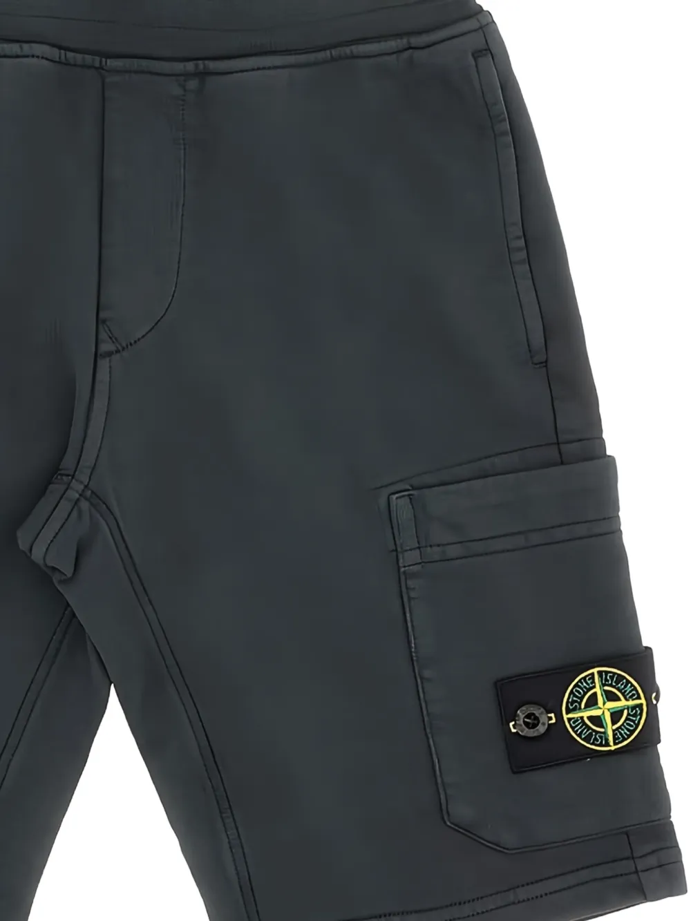 Stone Island Junior Cargo shorts Zwart