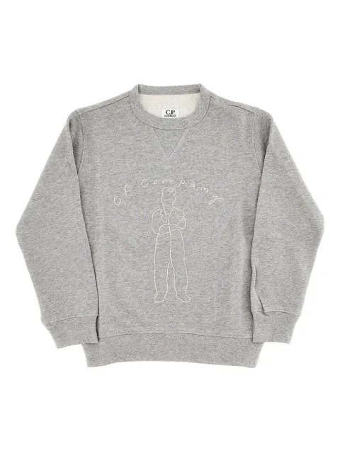 C.P. Company Kids embroidered-logo sweatshirt