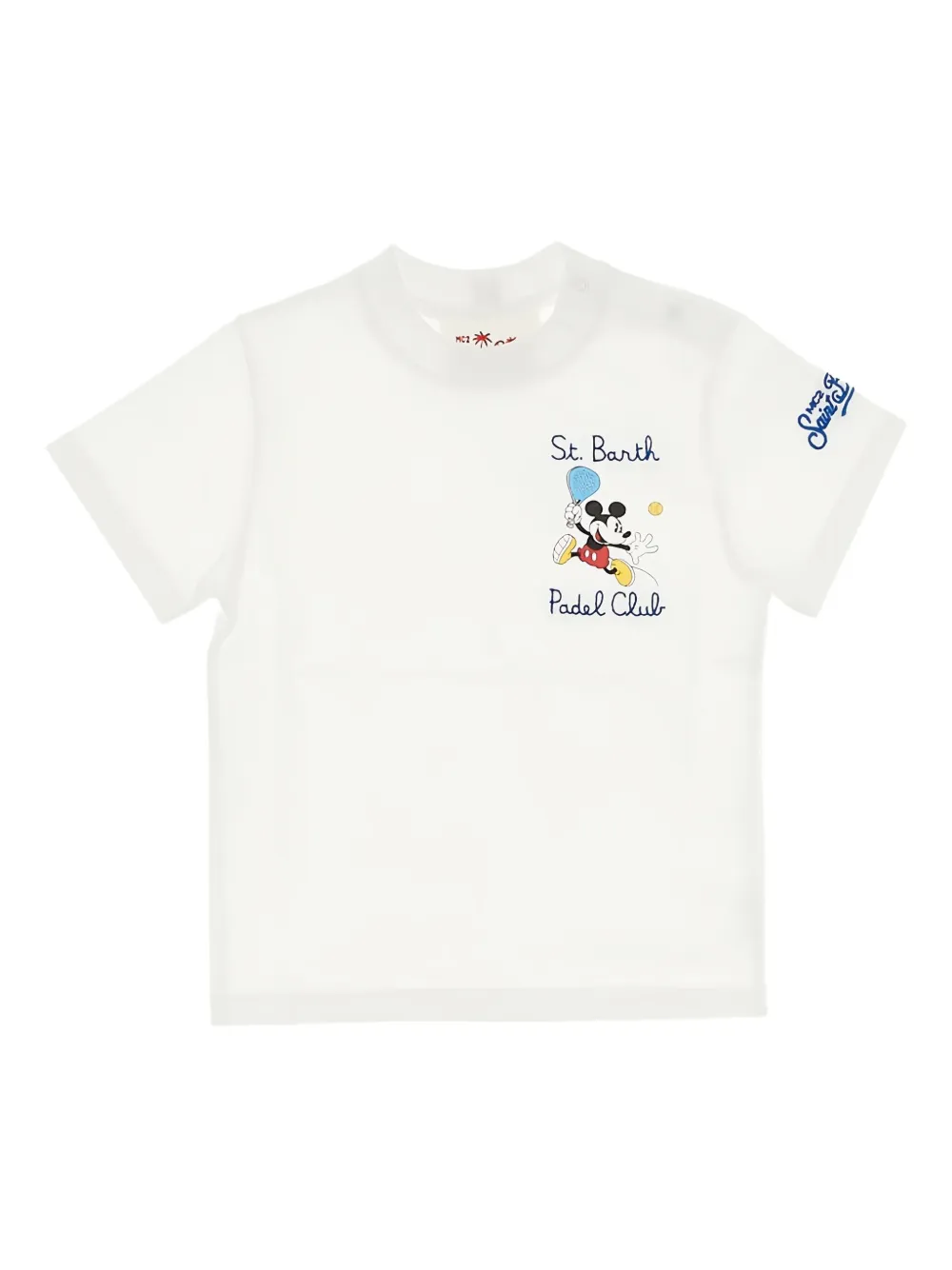 MC2 Saint Barth Mickey Mouse Padel Club T-shirt Wit