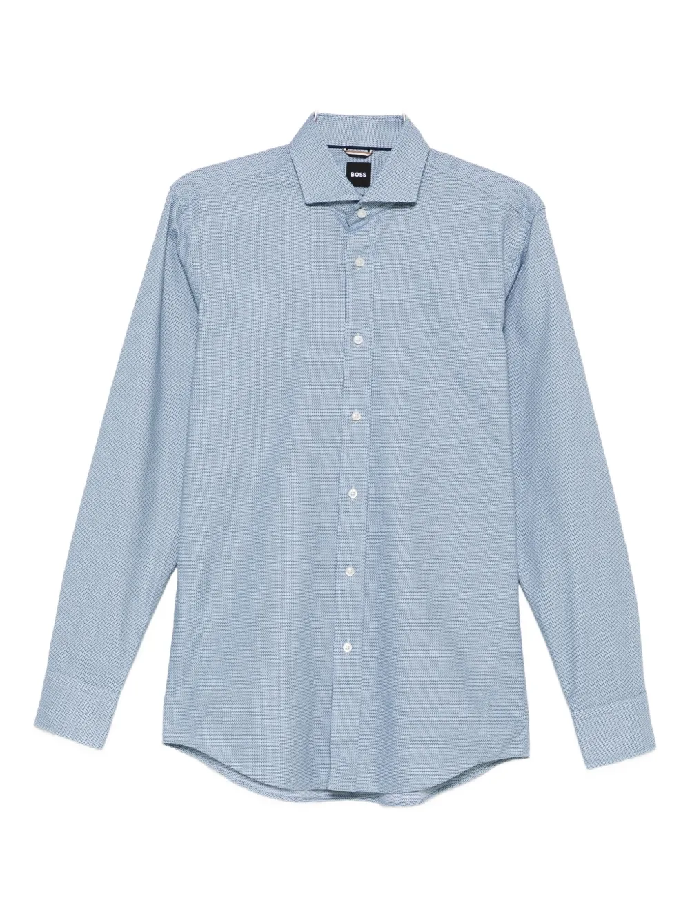 BOSS Katoenen overhemd Blauw