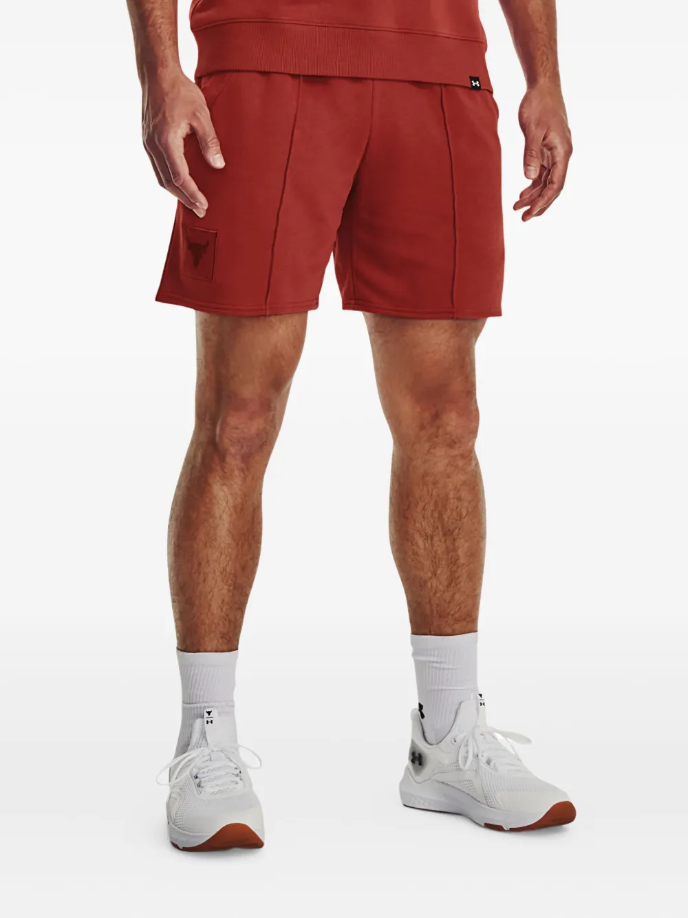 Under Armour embroidered-logo shorts | Red | Image 1