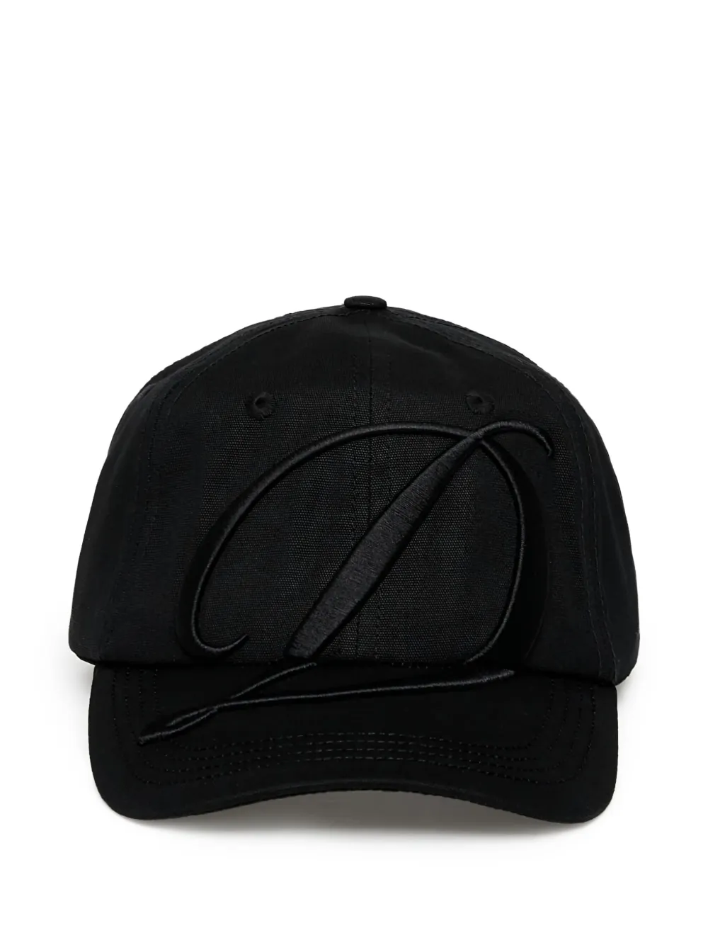 Dime Logo Cotton Baseball Cap In Black