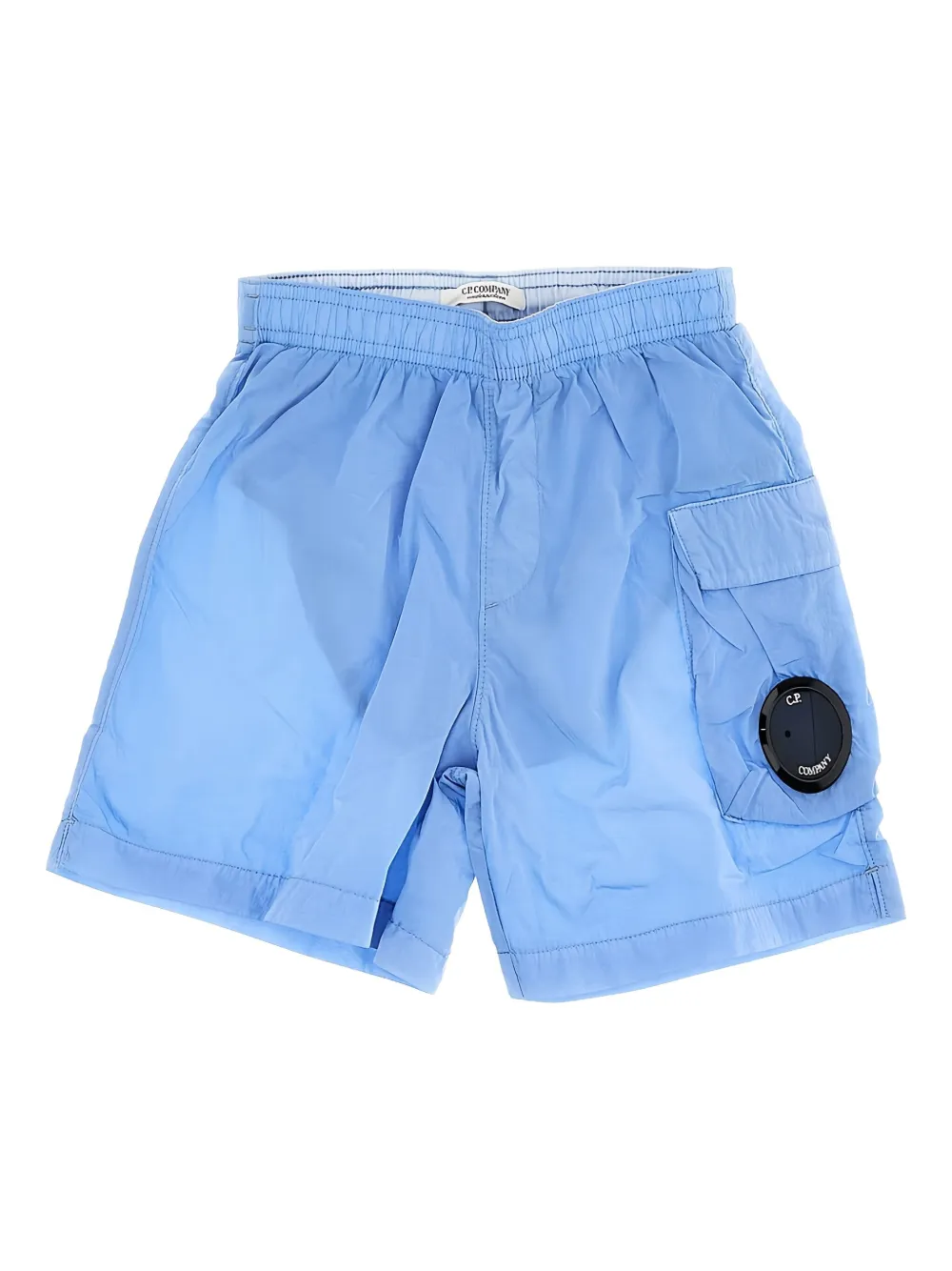 C.P. Company Kids Lense cargo-pocket swim shorts Blauw