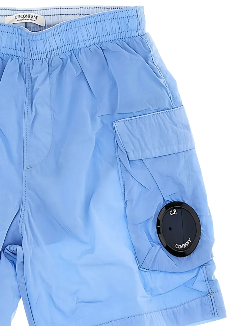 C.P. Company Kids Lense zwembroek met cargo zak Blauw