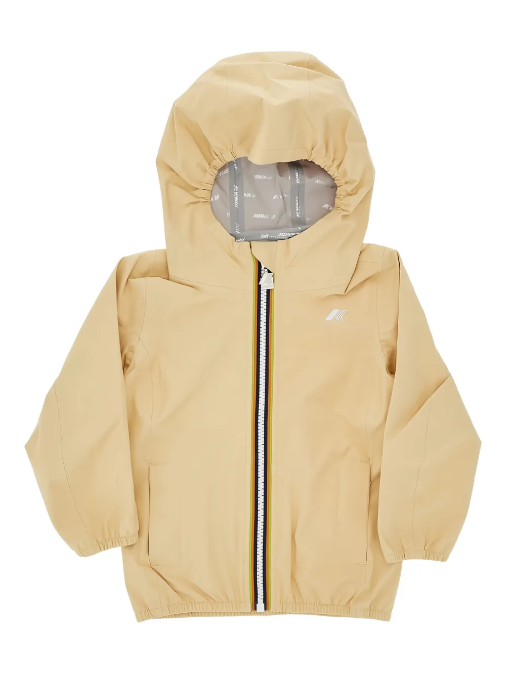 K-Way Lily hooded zip-up jacket Geel