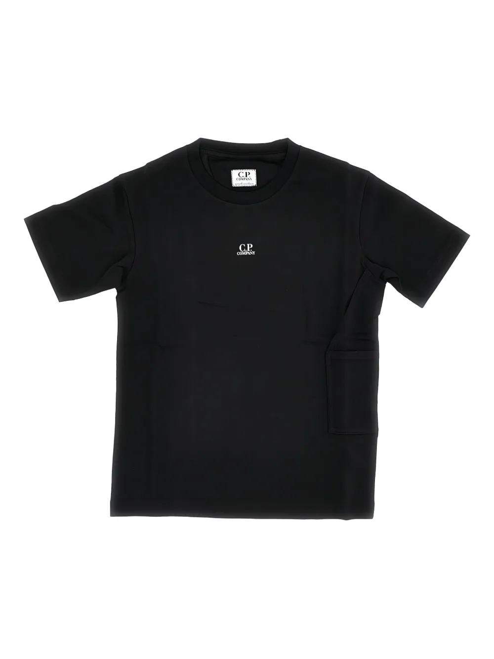 C.P. Company Kids logo-print pocket T-shirt Zwart