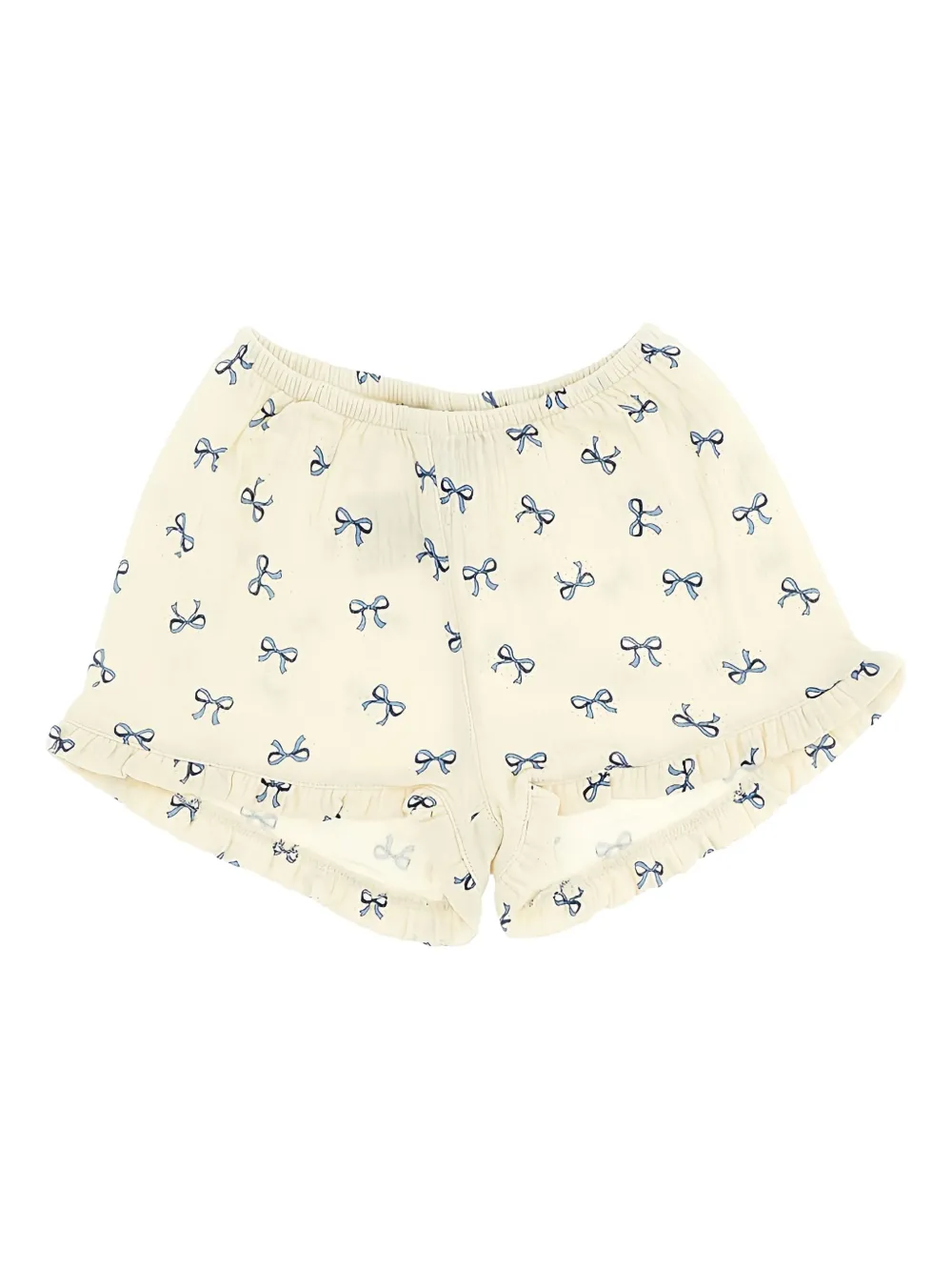 Konges Sløjd Katoenen shorts met strikprint Beige