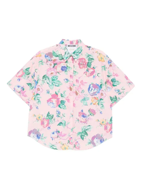 Moschino floral-print short-sleeve shirt