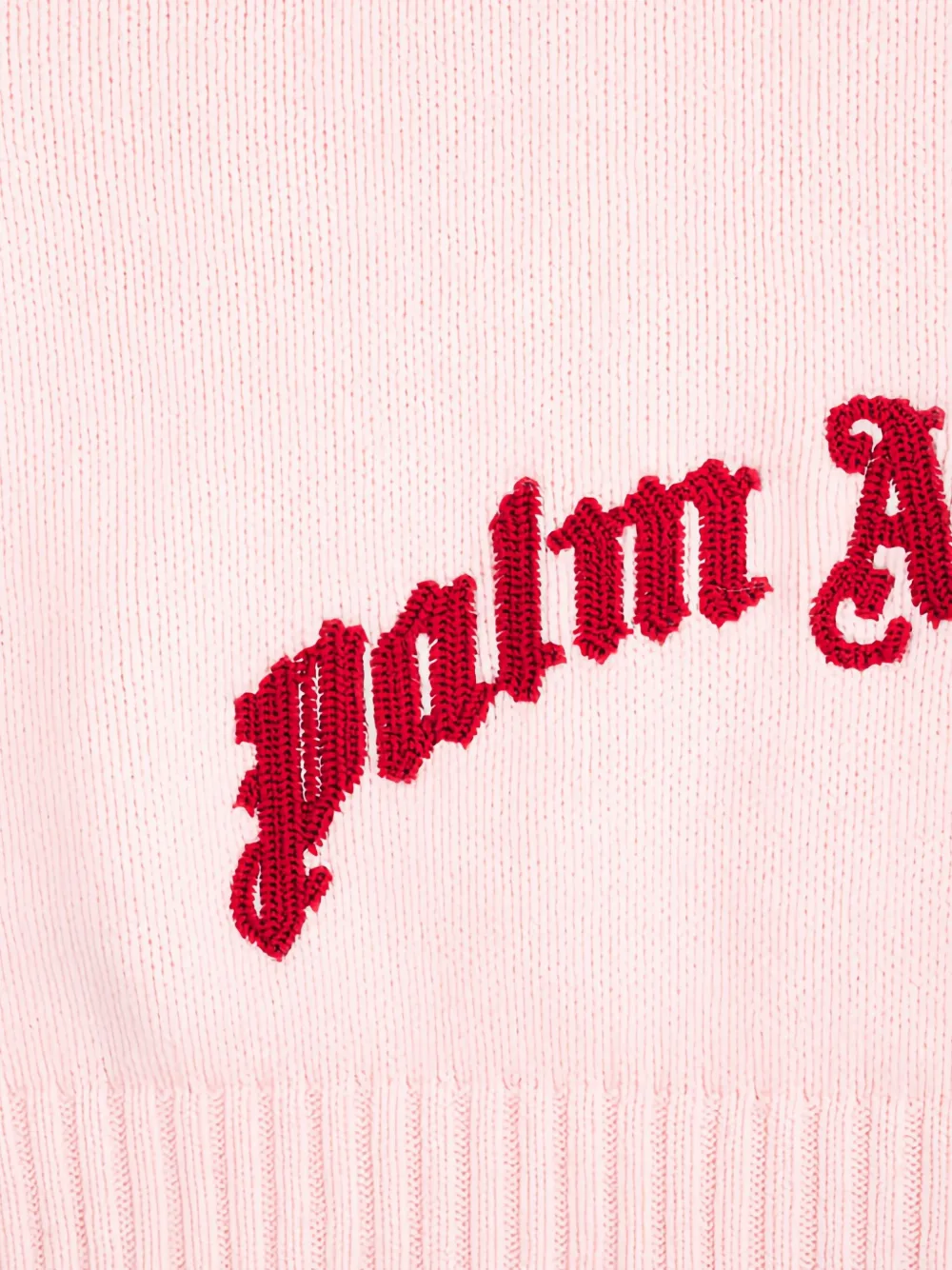 Palm Angels Kids Trui met geborduurd logo Roze