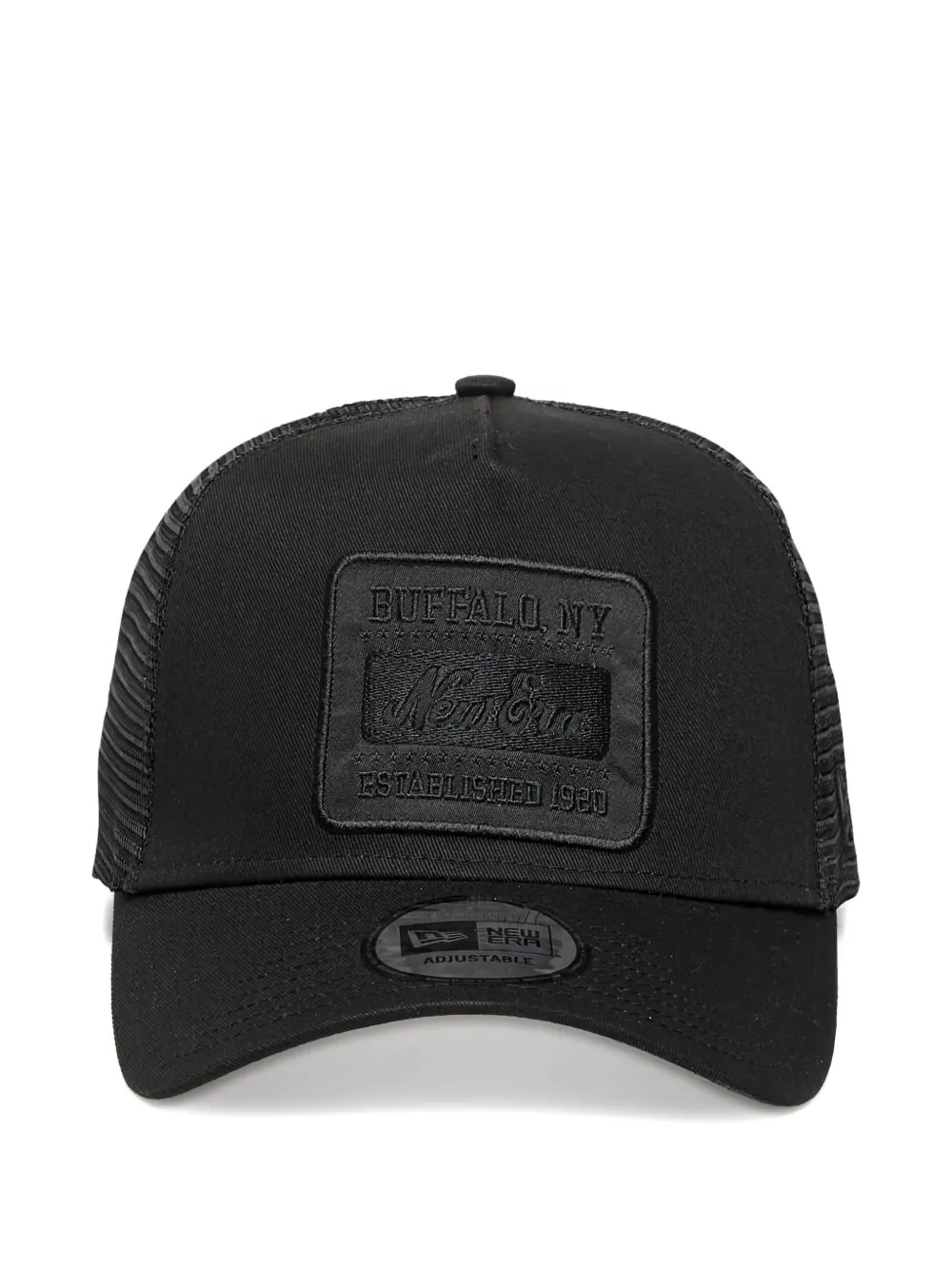 NEW ERA CAP tonal-patch trucker cap | Black | Image 1