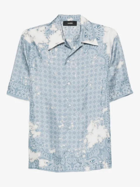 AMIRI camisa de seda con motivo de cachemira