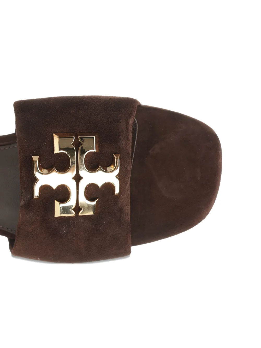 Tory Burch suede flat sandals Brown