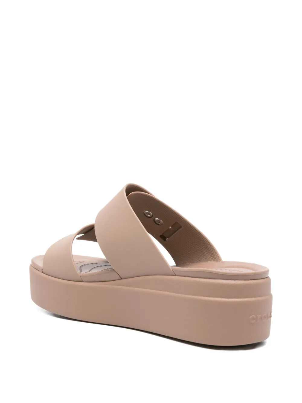 Crocs 40mm Brooklyn Double-buckle Sandals In Black