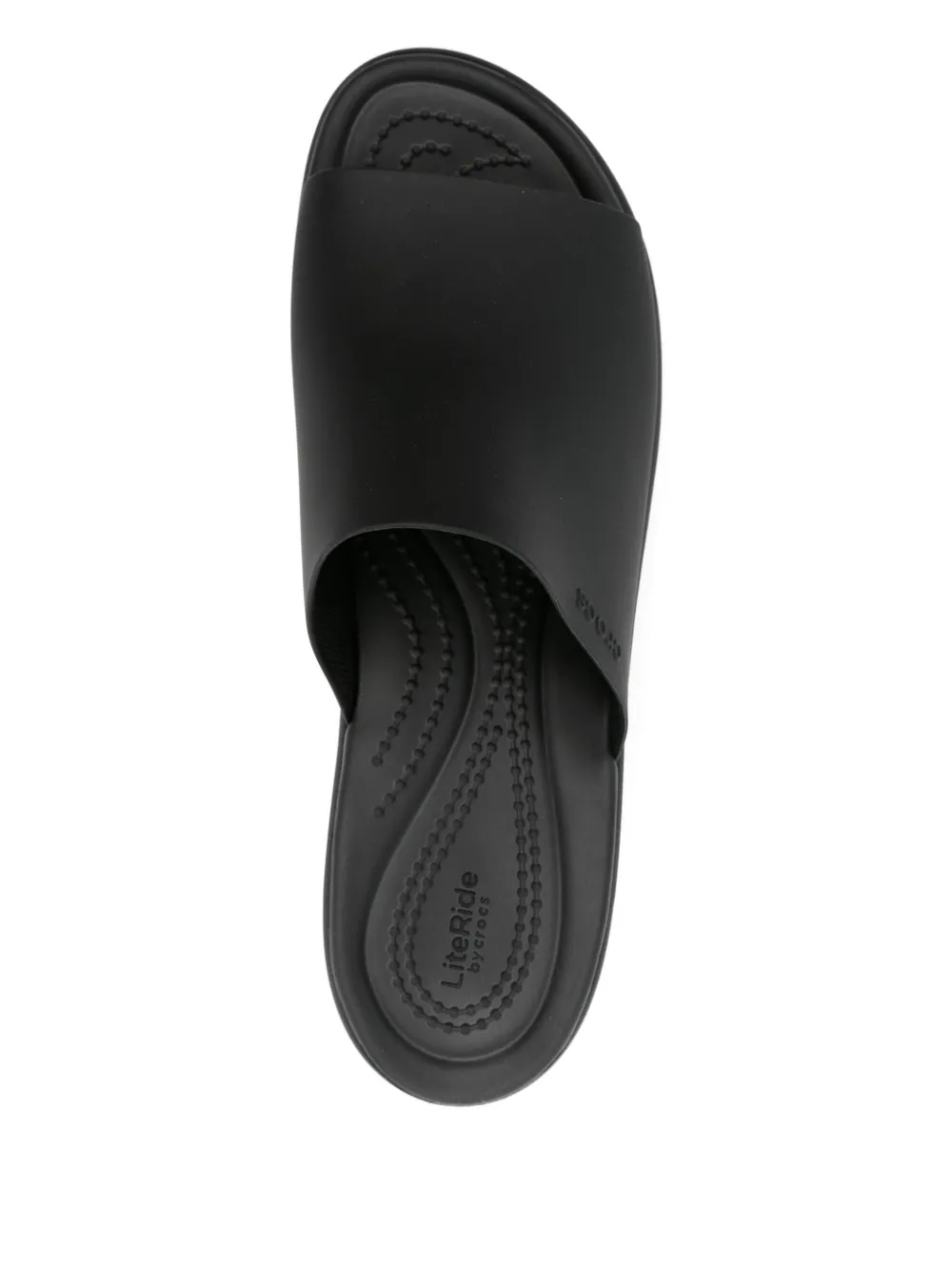 Crocs 70 mm slippers met plateauzool Zwart