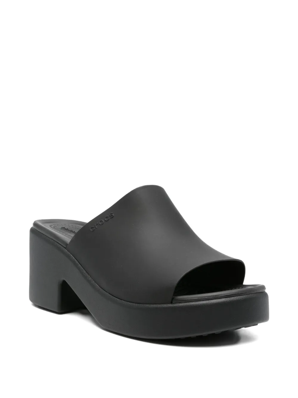 Crocs 70 mm slippers met plateauzool Zwart