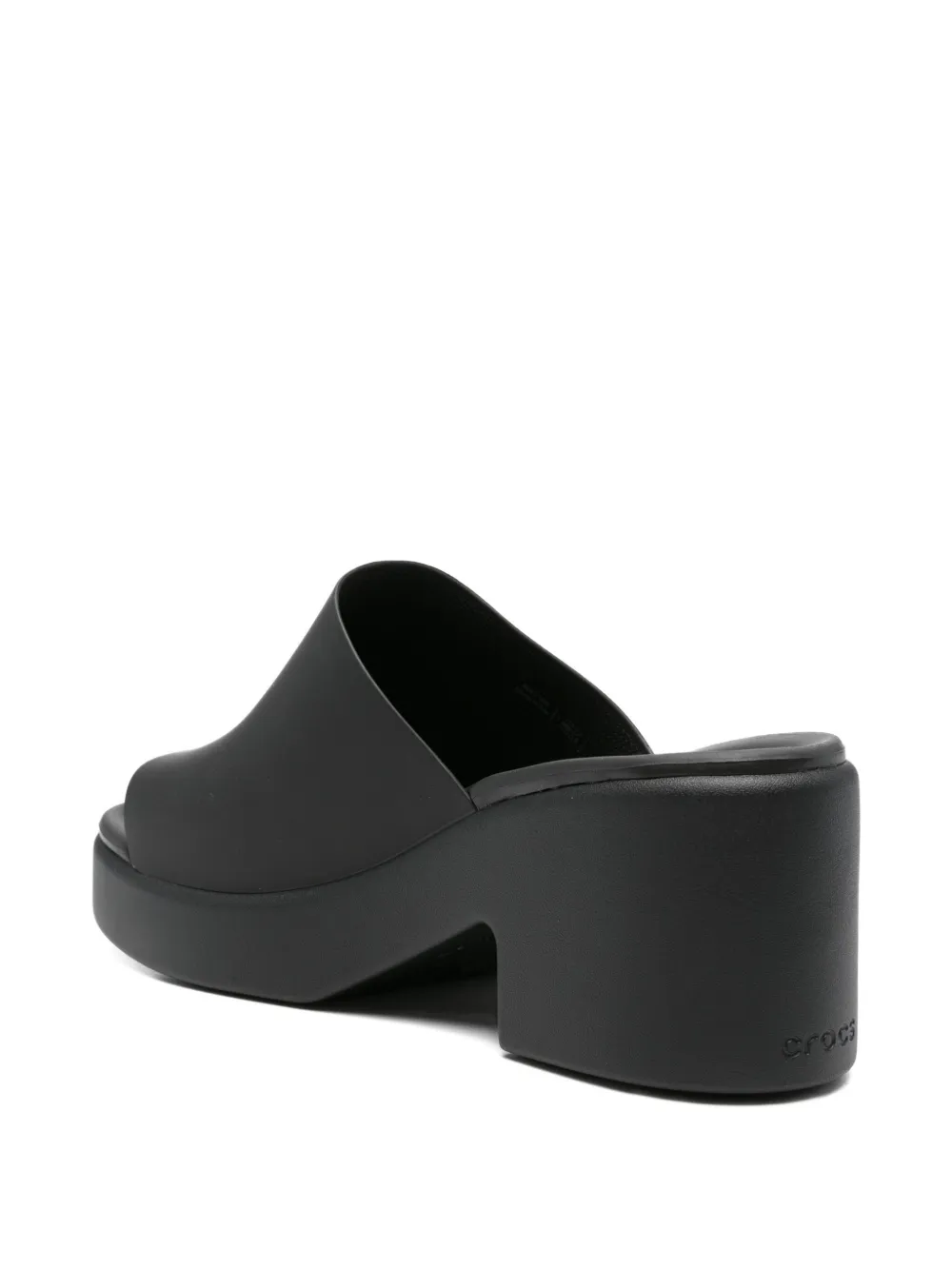 Crocs 70 mm slippers met plateauzool Zwart