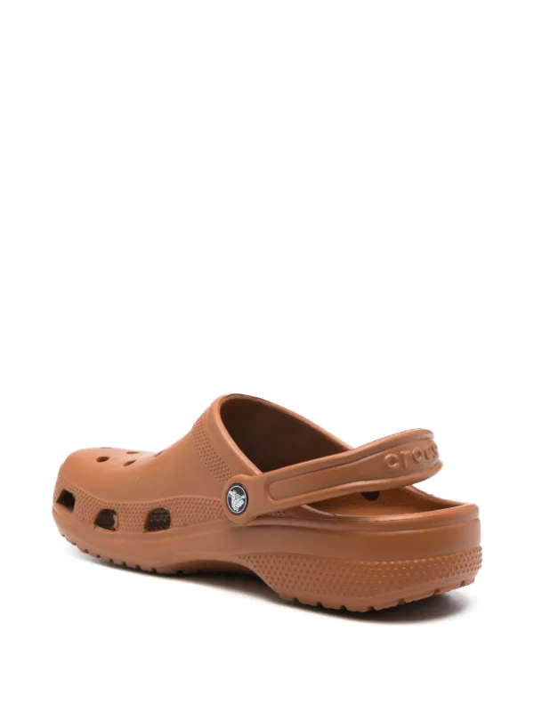 Crocs Perforated Backstrap Clogs | Brown | FARFETCH