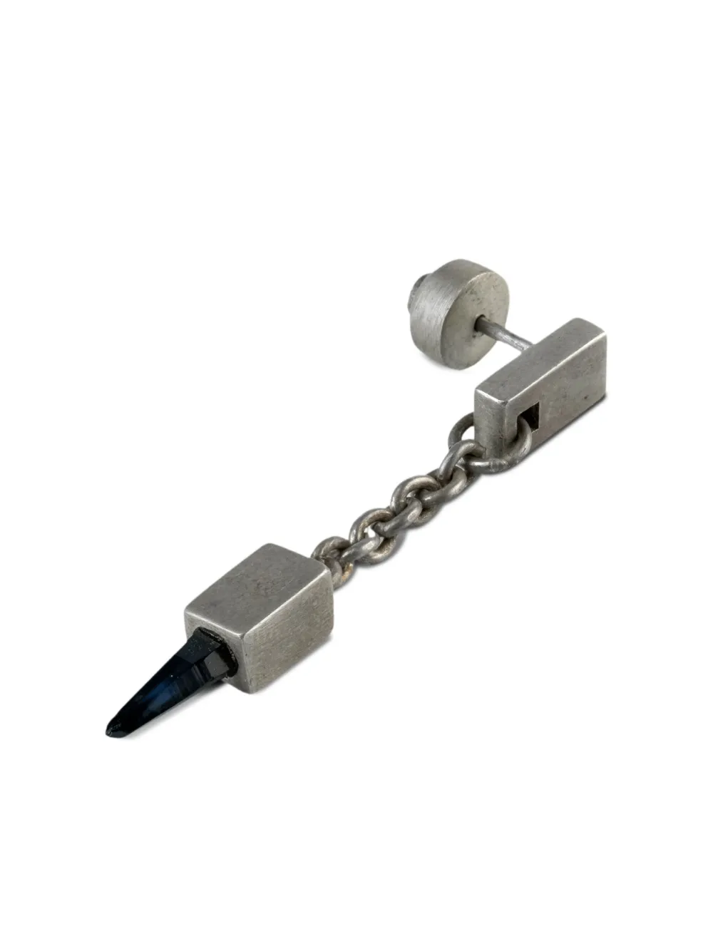 Parts of Four cube sapphire earring | Silver | Image 1