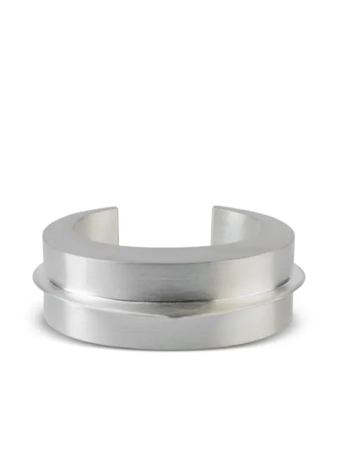 Parts of Four sterling-silver Crescent Folded bracelet
