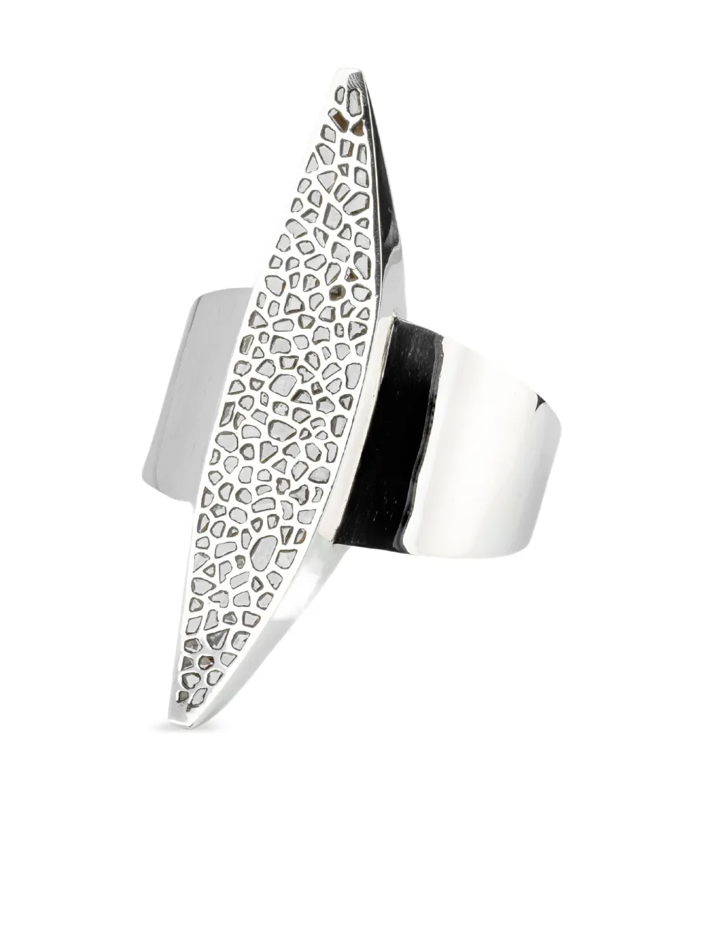 Parts of Four sterling-silver Crescent diamond-pavé bracelet | Women | Image 2