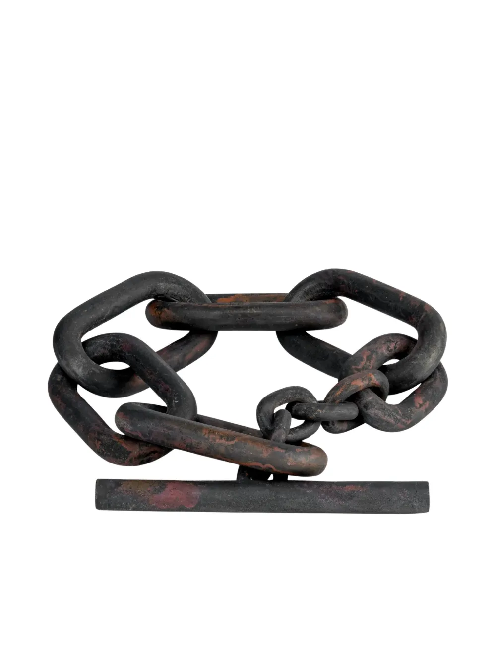 Parts of Four chain-link bracelet | Black | Image 1