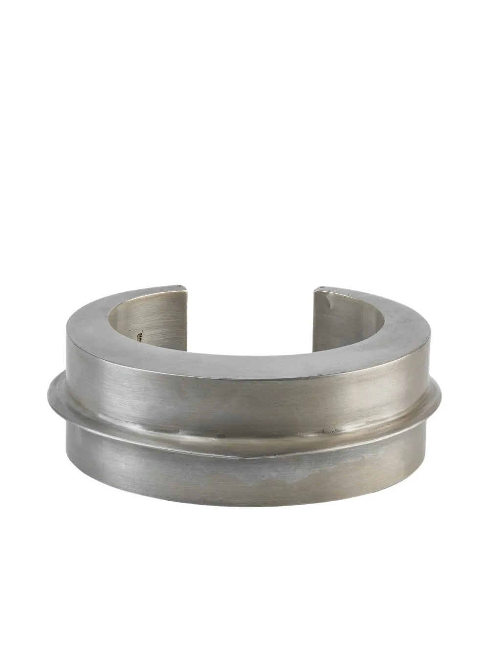 Parts of Four sterling silver Crescent Folded bracelet - Argento