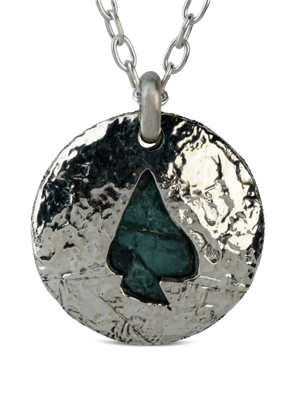 Parts of Four heart-shaped disc necklace | Silver | Image 1