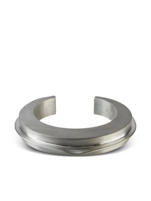 Parts of Four sterling-silver Crescent Folded bracelet