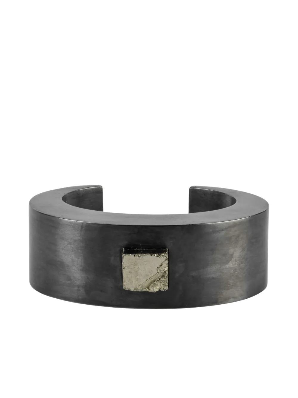 Parts of Four sterling-silver Crescent pyrite-embellished bracelet - Argento
