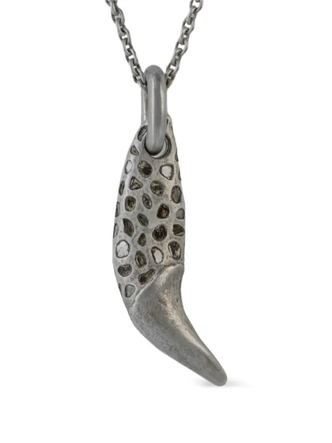 Parts of Four bear-tooth pavé necklace