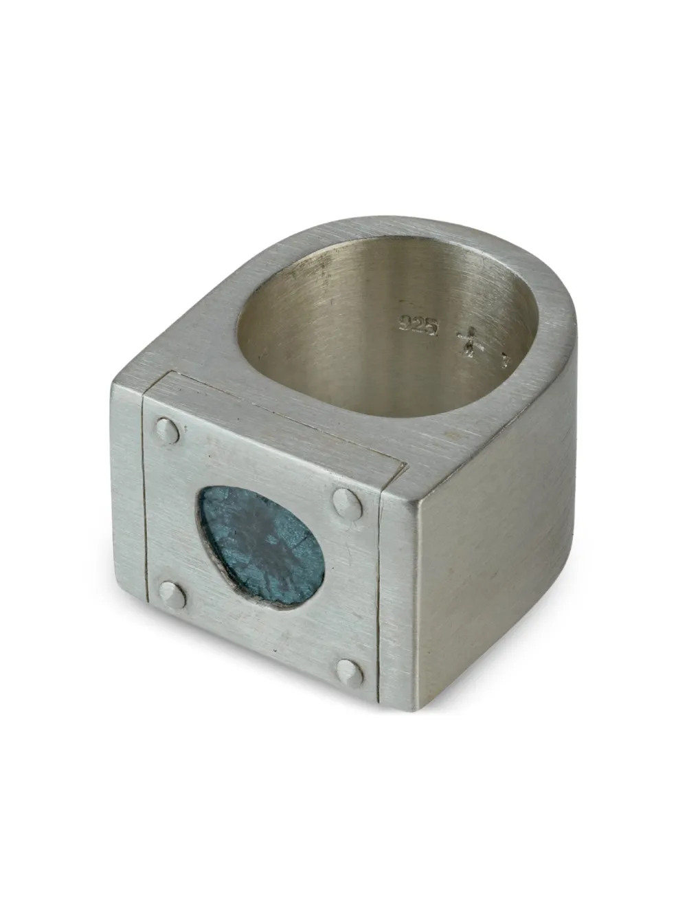 Parts of Four Plate Single blue diamond ring | Silver | Image 1