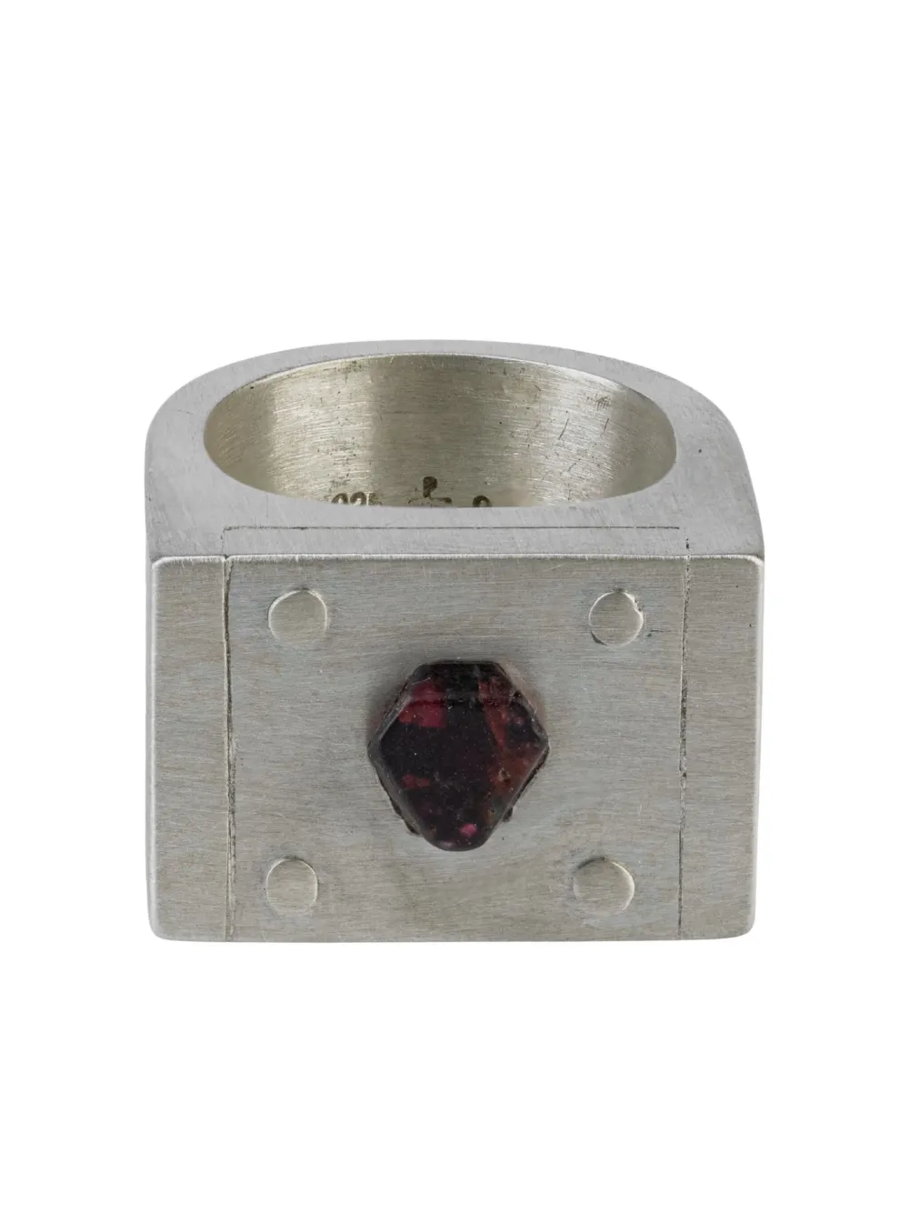 Parts of Four Plate Single spinel ring | Silver | Image 1